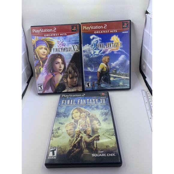 Sony PlayStation 2 PS2 CIB COMPLETE Final Fantasy X X-2 XII 10 12 BUNDLE LOT - Picture 2 of 5